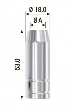 Сопло газовое для горелки Fubag FB 150 (D= 16.0мм, 5шт.)