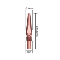 Контактный наконечник узкий PARWELD XP8 300A-450W (d=0.8мм, CuCrZr, M10x60x10мм, упаковка 10 шт.)