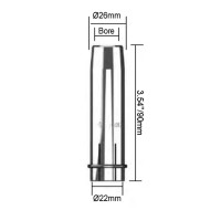 Сопло газовое горелки PARWELD BZL SB400A (коническое, d=18x90мм, упаковка 5 шт.)