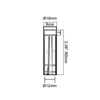 Сопло газовое горелки PARWELD BZL SB140A/SB150A (Spot, d=16x60 мм, упаковка 5 шт.)