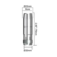 Сопло газовое горелки PARWELD BZL SB380A-501W (HD, коническое, d=16x76мм, упаковка 5 шт.)