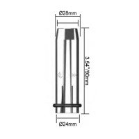 Сопло газовое горелки PARWELD BZL SB610A/SB610W (коническое, d=20x90мм, упаковка 5 шт.)