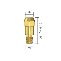 Держатель наконечника горелки PARWELD BZL SB360A (M6x31.5xM8, упаковка 5 шт.)