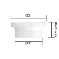 Изолятор большая газ.линза PARWELD (31x14x31мм) PRO/ECR/WP 9/20