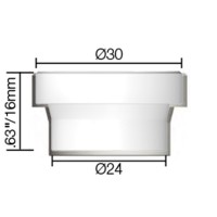Изолятор большая газ.линза PARWELD (30x16x24мм) PRO/ECR/WP17-26 (используется с 18CG)