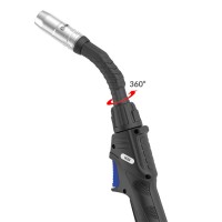 Горелка для полуавтомата Parker Arc M2M Multijust 4 метра (230А, ПВ=60%, поворотный гусак, 0.8-1.2мм, евро)