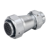 Разъем кабельный WY20J12TE "мама" для кабеля управления Autotig Evospark