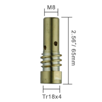 Держатель наконечника горелки PARWELD RF45 (M8/65мм/Tr18)
